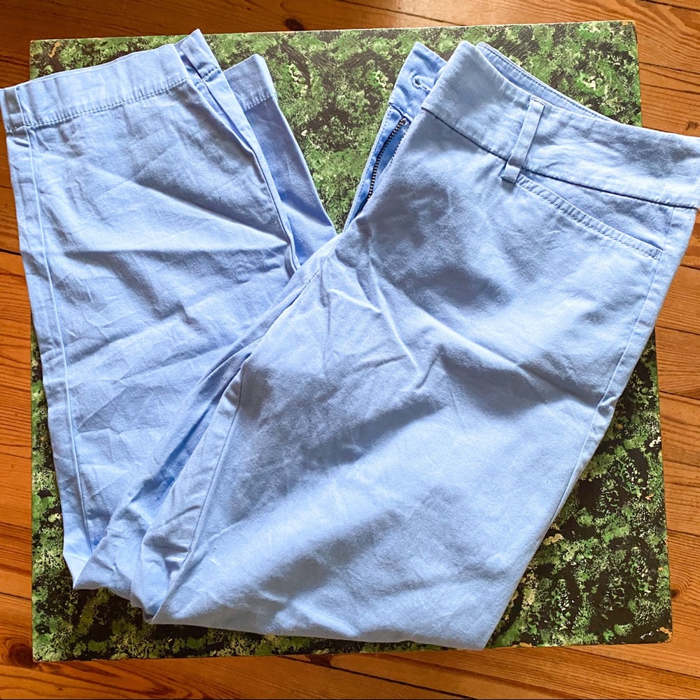 Ann Taylor LOFT Original Crop Chino | Blue | Sz 4
